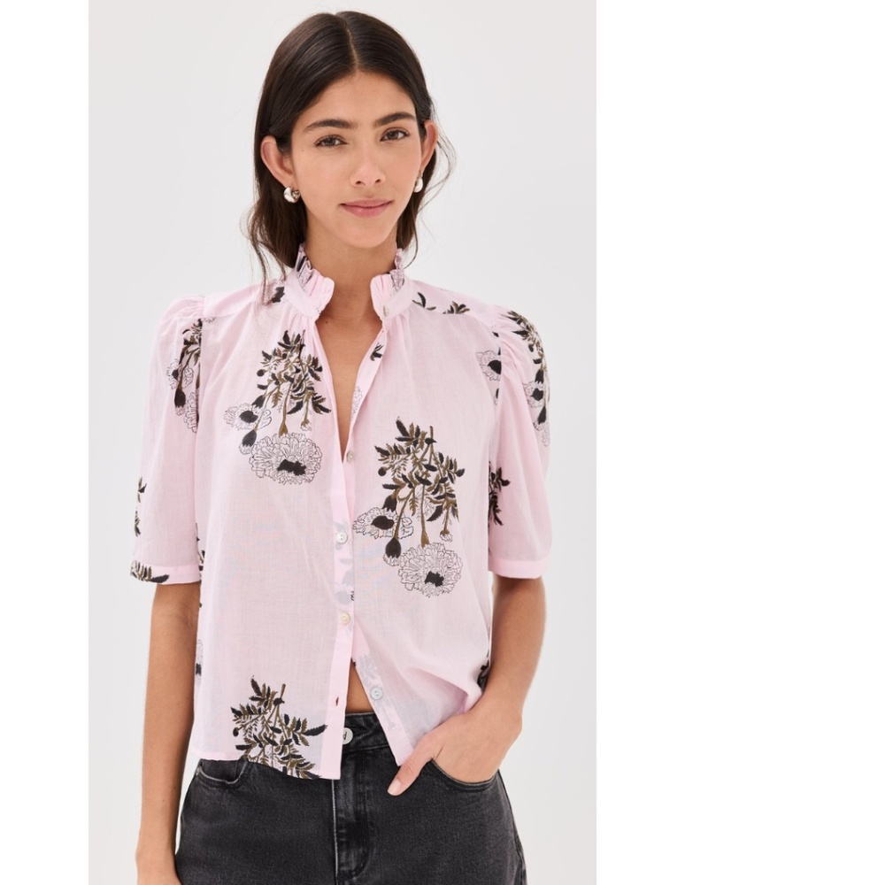 Alix of Bohemia Winnie Anemone Bloom Shirt Size L